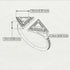 Triangle Diamond Open Ring - Nevaeh No. 31